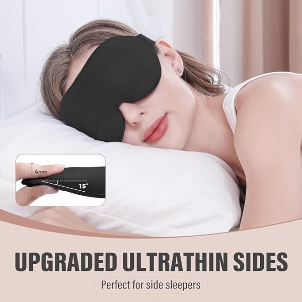 YIVIEW Sleep Mask for Side Sleeper, Complete Light Blocking 3D Sleeping Eye Mask, Soft Breathable Eye Cover for Women Men, Relaxing Zero Pressure Night Blindfold - Image 6